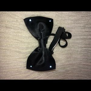 Black BOW TIE with lights